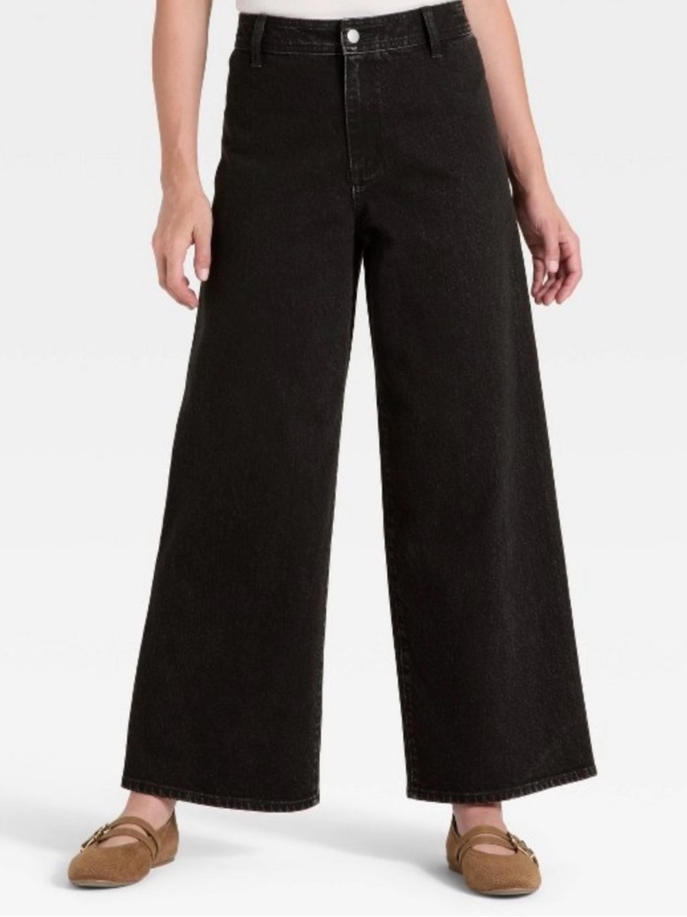NWT Black High-Rise
Wide Leg Ankle Jeans Universal Thread
